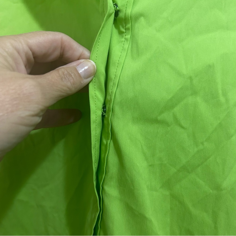 Dolce & Gabbana Lime Green Tunic Top or Swimsuit Coverup Vintage Size 10 - Picture 2 of 8